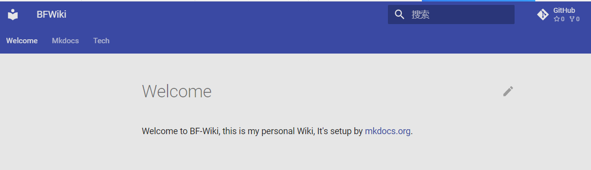 Set up markdown wiki with mkdocs - BF Blog